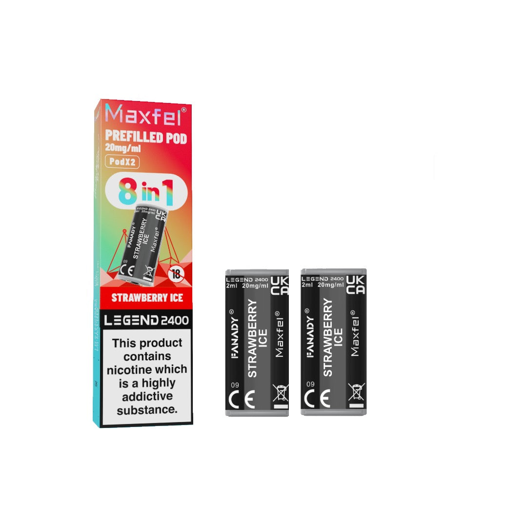 20mg Maxfel Legend Fanady Prefilled Pods 2400 Puffs