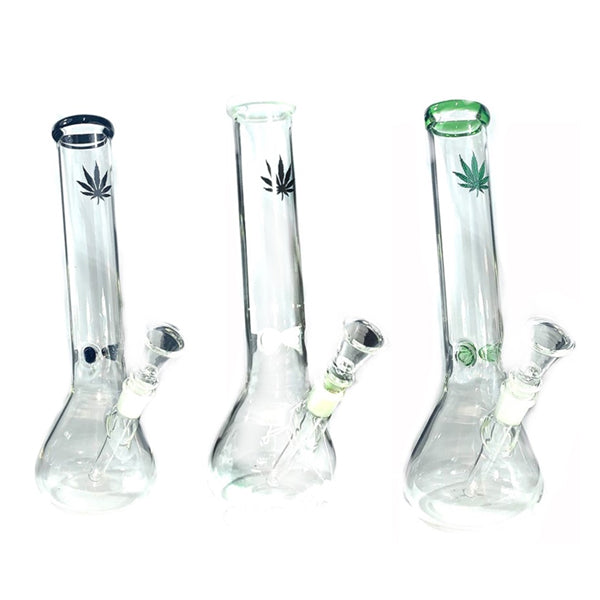 12" Handicrafted Glass Bong - GWP-12(GS0914)