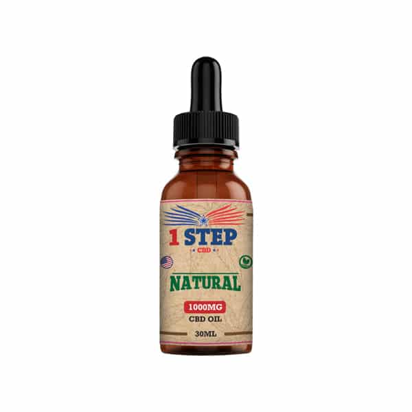 1 Step CBD 1000mg Natural Oil 30ml (BUY 1 GET 1 FREE)