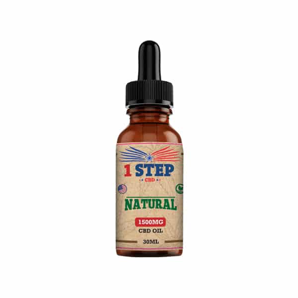 1 Step CBD 1500mg Natural Oil 30ml (BUY 1 GET 1 FREE)