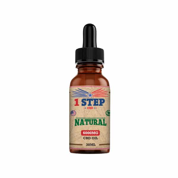 1 Step CBD 6000mg Natural Oil 30ml (BUY 1 GET 1 FREE)