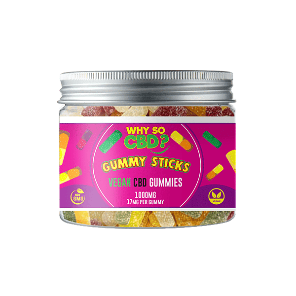 Why So CBD? 1000mg CBD Small Vegan Gummies - 11 Flavours