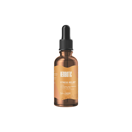 Hembiotic 5000mg Broad-Spectrum Bulk CBD Oil - 50ml