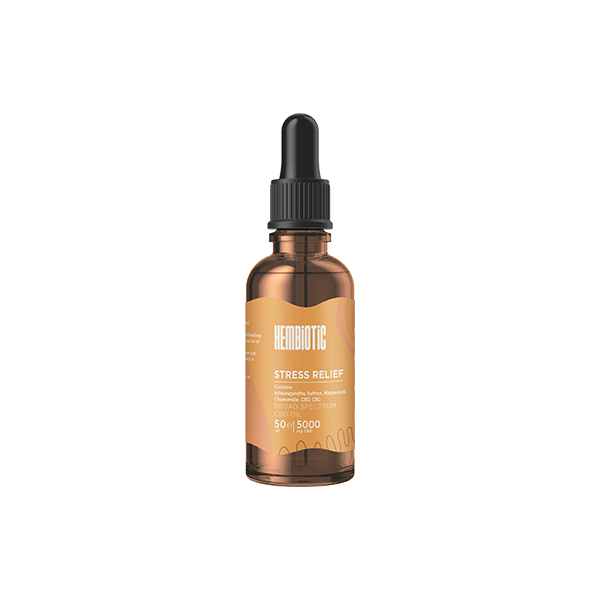 Hembiotic 5000mg Broad-Spectrum Bulk CBD Oil - 50ml