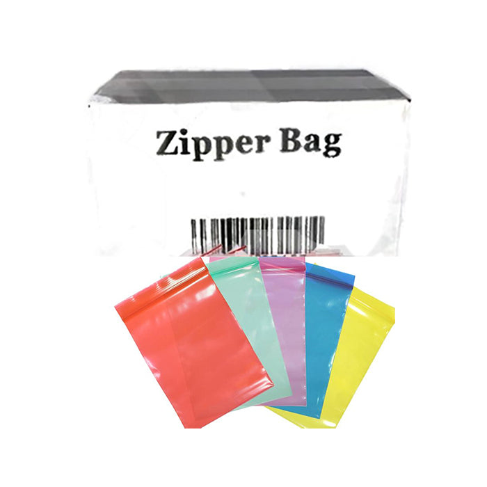 Zipper Branded  30mm x 30mm White Leaf Bags
