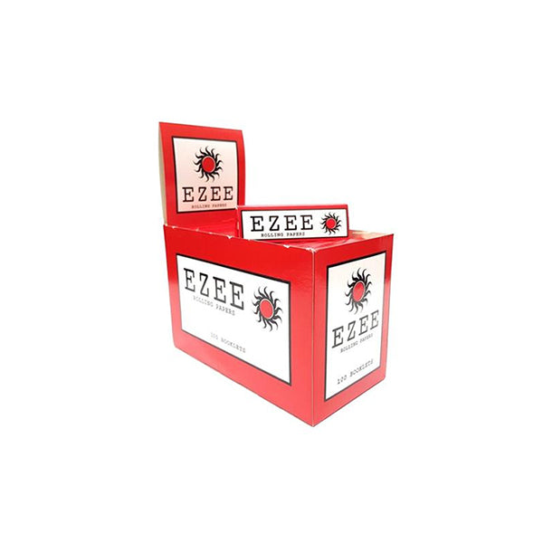 100  Ezee Red Cut Corner Regular Rolling Papers