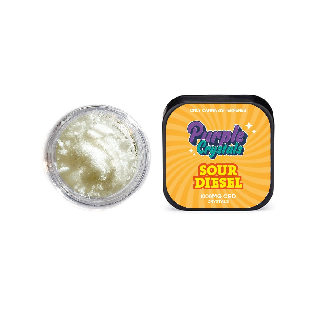 Purple Crystals by Purple Dank 1000mg CBD Crystals - Sour Diesel (BUY 1 GET 1 FREE)