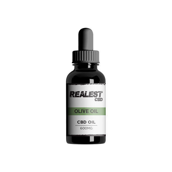 Realest CBD 600mg Broad Spectrum CBD Olive Oil - 30ml (BUY 1 GET 1 FREE)